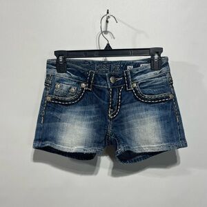 Miss Me Irene Jean Shorts with Embellished Pockets Women’s Size 26